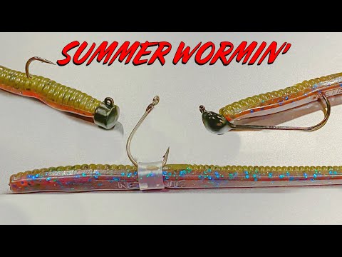 Summer Worm Fishing Tricks for Shallow and Deep Water Bass