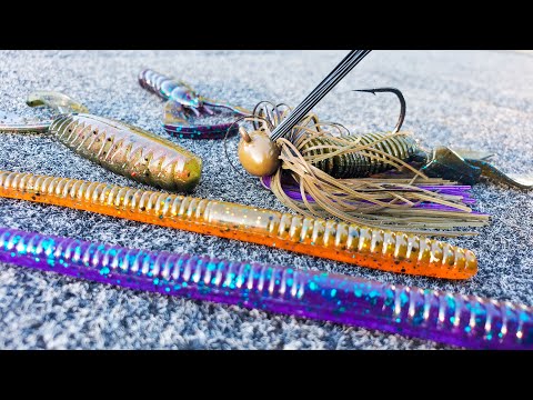 Summer Fishing For Bass with Jigs, Creature Baits, and Plastic Worms!