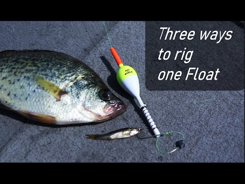 3 ways to rig one slip Bobber for Crappie | How to tie slip float (30 day challenge ep.3)