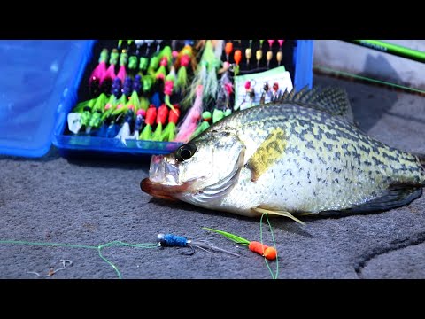 Double Jig Crappie Rig & Hand Tied Hair Jigs (30 day challenge ep.4)