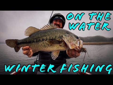 Wide Open Winter Bass Fishing! Its A Slugfest!